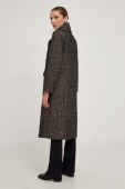 Пальто з вовною Answear колір сірий перехідне двобортне