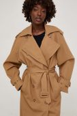 Тренч Answear Lab жіночий колір бежевий перехідний (3626711)