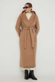 Пальто Answear Lab жіночий колір коричневий перехідний (3611208)