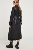 Пальто Answear Lab жіночий колір чорний перехідний без застібки (3674568)