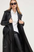 Пальто Answear Lab жіночий колір чорний перехідний без застібки (3677044)