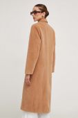 Пальто Answear Lab жіночий колір бежевий перехідний двобортний (3593998)