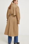 Пальто Answear Lab жіночий колір бежевий перехідний без застібки (3674577)