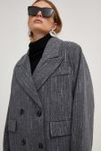 Пальто з вовною Answear Lab колір сірий перехідний двобортний (3651976)