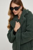 Пальто Answear Lab жіночий колір зелений перехідний oversize