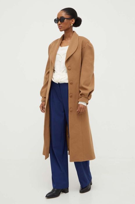 Пальто Answear Lab жіночий колір коричневий перехідний (3648825)