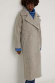 Пальто Answear Lab жіночий колір бежевий перехідний двобортний (3622841)