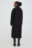 Пальто Answear Lab жіночий колір чорний перехідний двобортний (3622838)