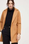 Пальто Answear Lab жіночий колір коричневий перехідний двобортний (3630795)