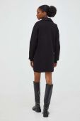 Пальто Answear Lab жіночий колір чорний перехідний двобортний (3630791)