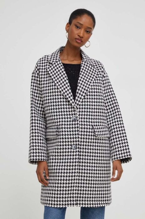 Пальто з вовною Answear Lab колір чорний перехідний (3655903)