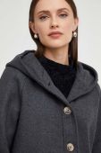 Пальто з вовною Answear Lab колір сірий перехідний oversize (3682033)