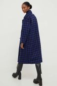 Пальто Answear Lab жіночий колір синій перехідний двобортний (3645815)