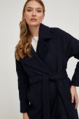 Пальто з вовною Answear Lab колір синій перехідний