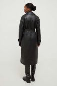 Пальто Answear Lab жіночий колір чорний перехідний двобортний (3645835)
