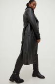 Пальто Answear Lab жіночий колір чорний перехідний двобортний (3645835)