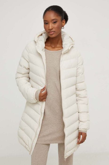 Куртка Answear Lab жіноча колір бежевий зимова (3535177)