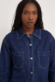 Джинсова куртка Answear Lab жіноча колір синій перехідна