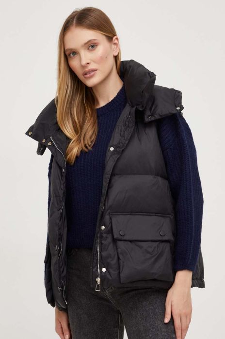 Пухова безрукавка Answear Lab жіночий колір чорний зимовий