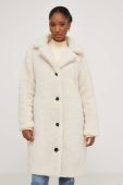 Пальто Answear Lab жіночий колір бежевий перехідна