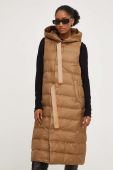 Пухова безрукавка Answear Lab жіночий колір коричневий перехідний
