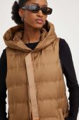 Пухова безрукавка Answear Lab жіночий колір коричневий перехідний