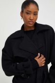 Куртка з вовною Answear Lab REBEL колір чорний перехідна