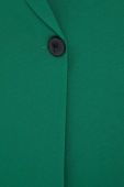 Піджак з домішкою льону Answear Lab колір зелений однобортний однотонний