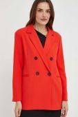 Піджак Answear Lab колір червоний двобортний однотонна