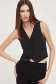 Безрукавка Answear Lab колір чорний однобортний (3426751)