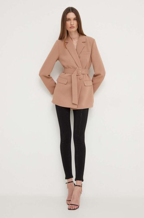 Піджак Answear Lab колір бежевий двобортний однотонна (3435484)