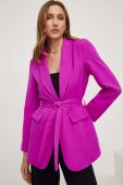 Піджак Answear Lab X Лімітована колекція NO SHAME колір рожевий однобортний однотонний