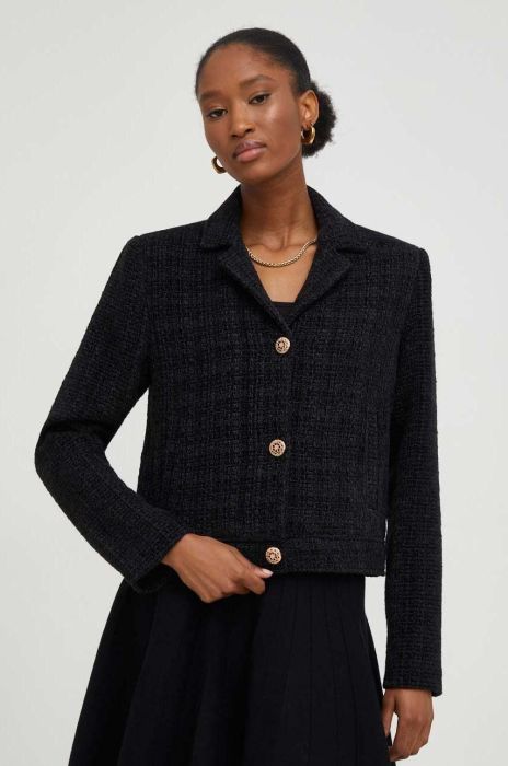 Піджак з вовною Answear Lab колір чорний однобортний однотонна (3572832)