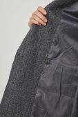 Піджак з домішкою вовни Answear Lab колір сірий двобортний візерунок