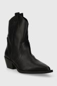 Черевики Answear Lab жіночі колір чорний каблук блок (3483396)