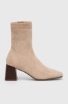 Черевики Answear Lab жіночі колір бежевий каблук блок (3548441)