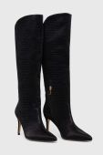 Чоботи Answear Lab жіночі колір чорний на шпильці (3599165)
