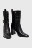 Черевики Answear Lab жіночі колір чорний каблук блок злегка утеплена (3615620)
