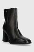 Шкіряні черевики Answear Lab жіночі колір чорний каблук блок (3645986)