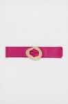 Замшевий ремінь Answear Lab колір рожевий