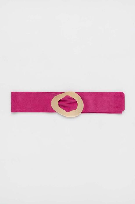 Замшевий ремінь Answear Lab колір рожевий