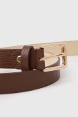 Шкіряний ремінь Answear Lab жіночий колір коричневий (3475336)