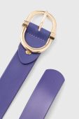 Шкіряний ремінь Answear Lab жіночий колір фіолетовий (3555570)