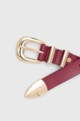 Шкіряний ремінь Answear Lab жіночий колір червоний (3652042)