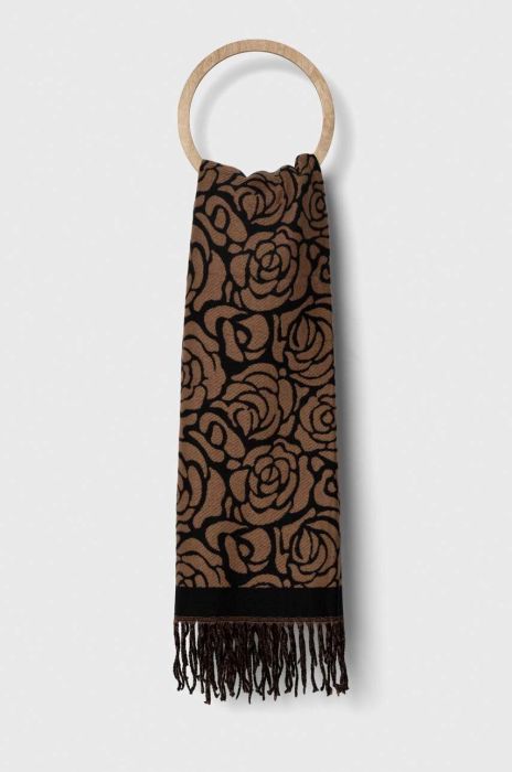 Шарф Answear Lab жіночий колір коричневий візерунок (3606636)