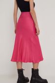 Спідниця Answear Lab колір рожевий midi розкльошена (3300934)