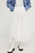 Спідниця Answear Lab колір білий midi розкльошена (3289438)