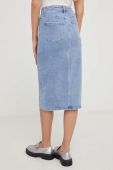 Джинсова спідниця Answear Lab midi пряма колір блакитний (3326267)
