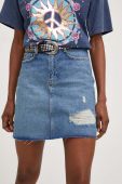 Джинсова спідниця Answear Lab mini пряма колір блакитний (3317592)