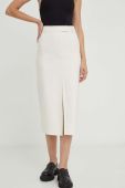 Спідниця Answear Lab колір білий midi олівець